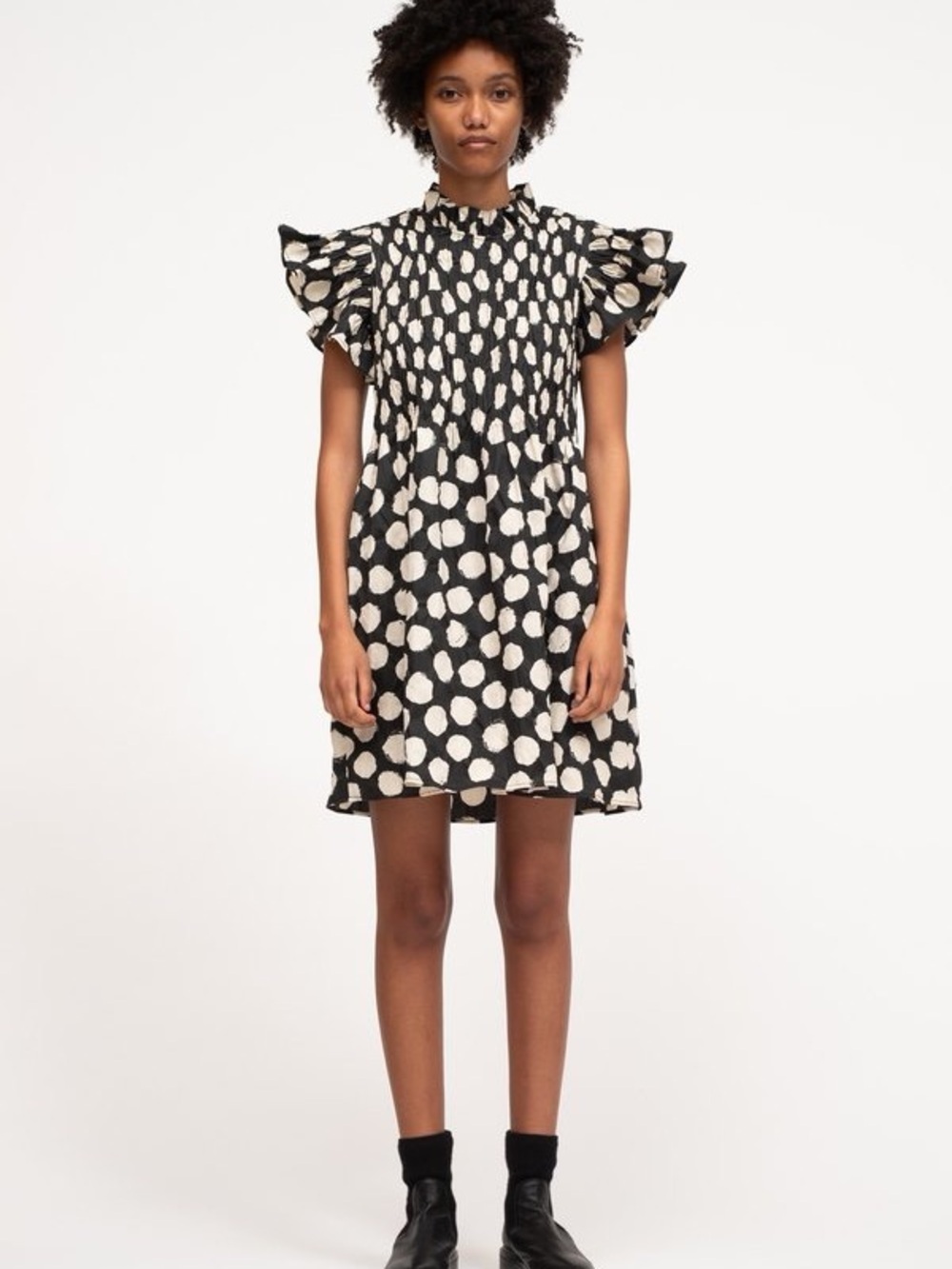 Sea New York Black and Cream Mini Dress size small